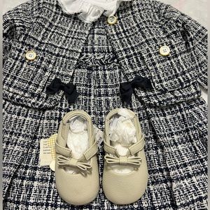 PAOLA DA VINCI NEW BORN Baby Girl Dress Set